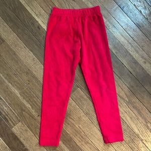 Hanna Andersson red corduroy leggings